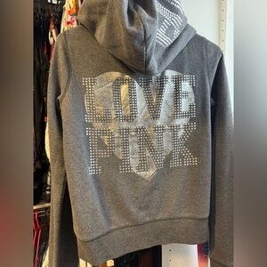 Vintage Victoria's Secret Sequin Zip-Up Hoodie!